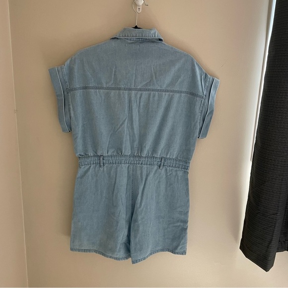 Tamnoon Denim.. Short Sleeve Short Romper, NWT Size M - Picture 2 of 13
